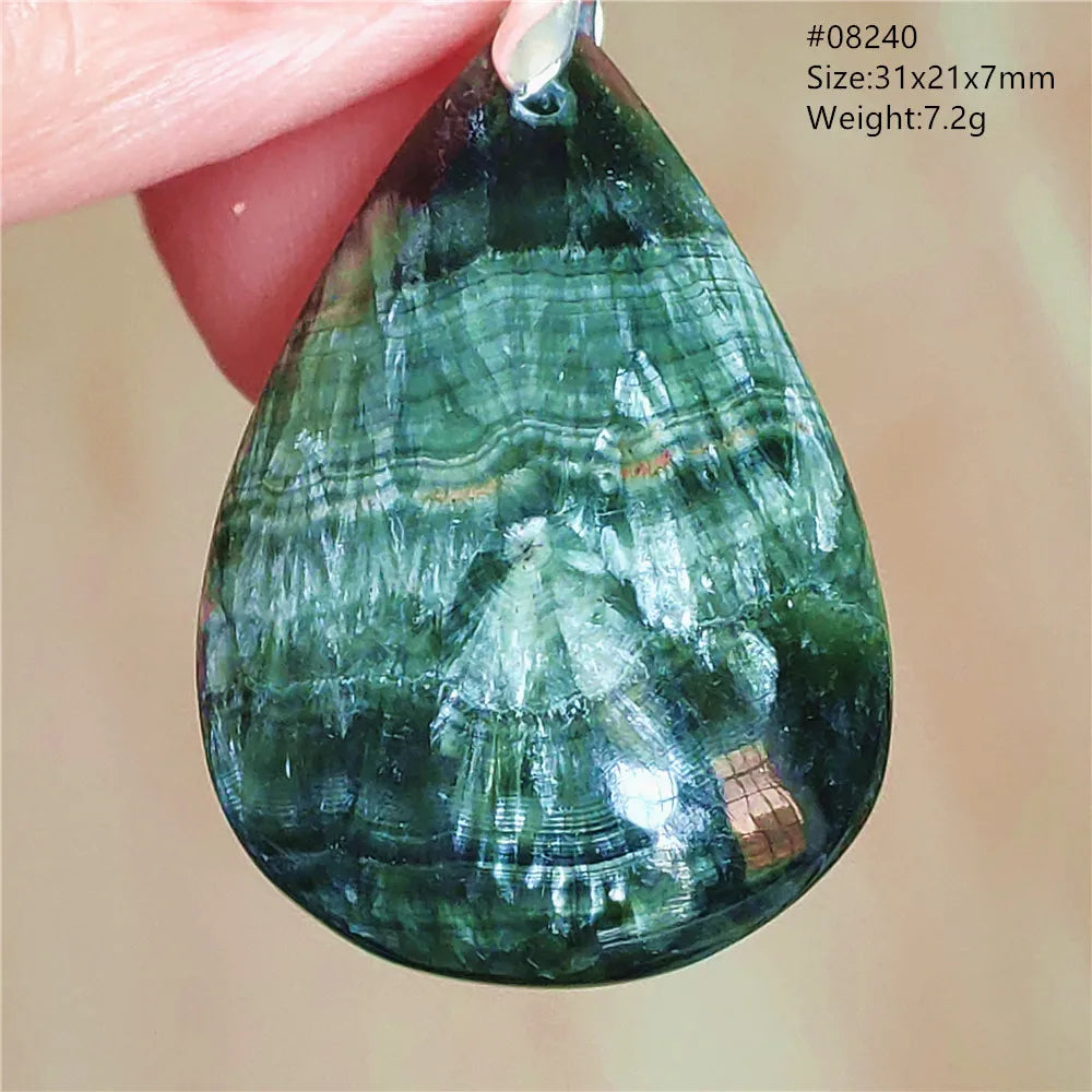 Green Seraphinite Pendant-ToShay.org