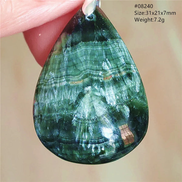 Green Seraphinite Pendant-ToShay.org