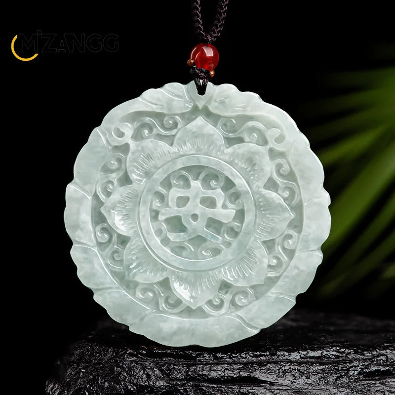 Blue Jadeite Peace Lotus-ToShay.org