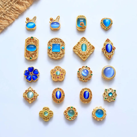 Blue Cats Eye Beads-ToShay.org