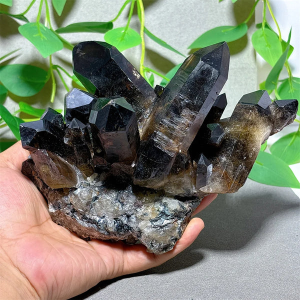 Black Quartz Cluster-ToShay.org