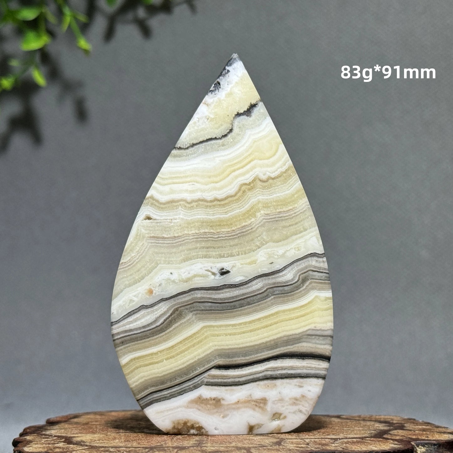 Grey Stripe Agate Torch-ToShay.org