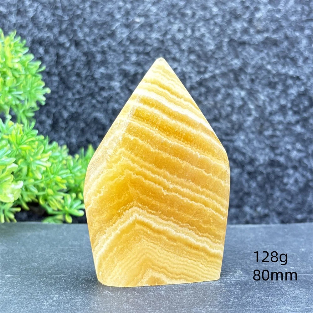 Yellow Striped Crystal Tower-ToShay.org