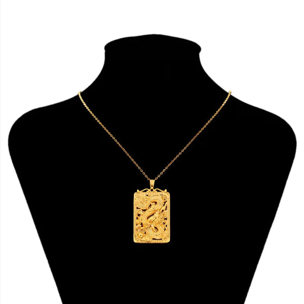 Gold Dragon Pendant-ToShay.org