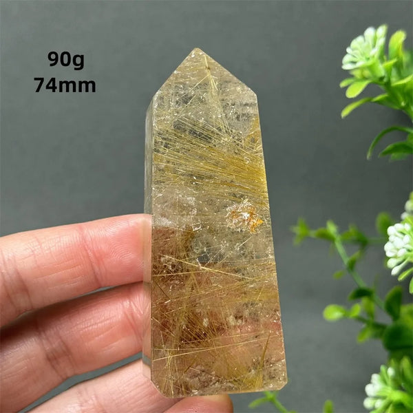 Gold Red Hair Crystal Point-ToShay.org