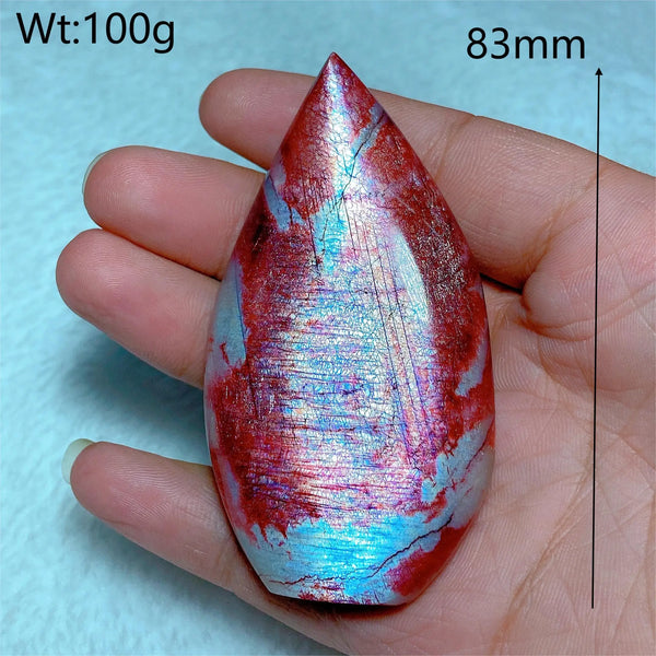 Red Fire Quartz Moonstone Point-ToShay.org