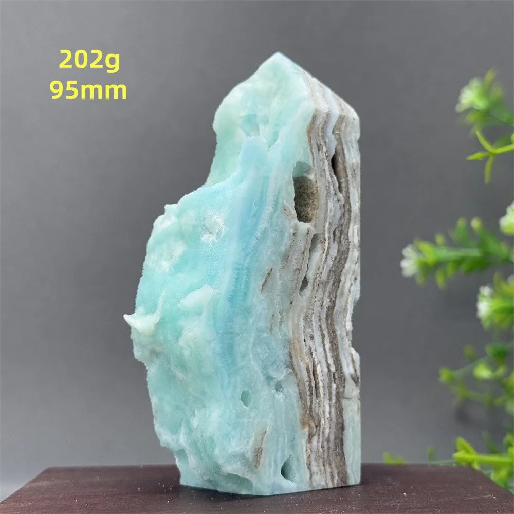 Blue Heteropolar Quartz Tower-ToShay.org