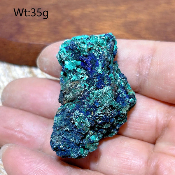 Blue Chrysocolla with Azurite Stone-ToShay.org