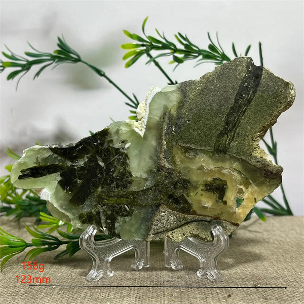 Green Prehnite Quartz Slab-ToShay.org