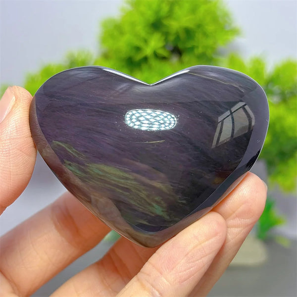 Rainbow Obsidian Heart-ToShay.org