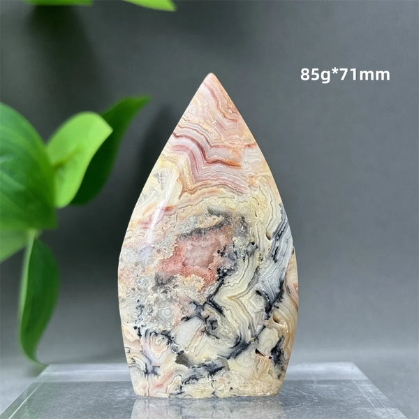 Yellow Crazy Agate Torch-ToShay.org