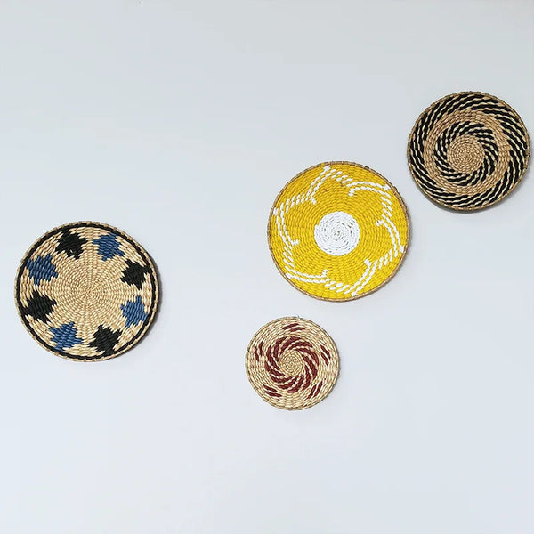 Rattan Grass Weaved Plate-ToShay.org