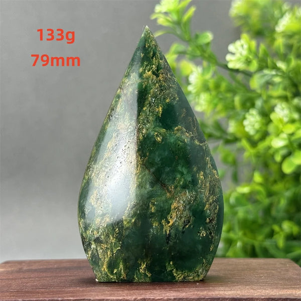 Green Emerald Agate Torch-ToShay.org