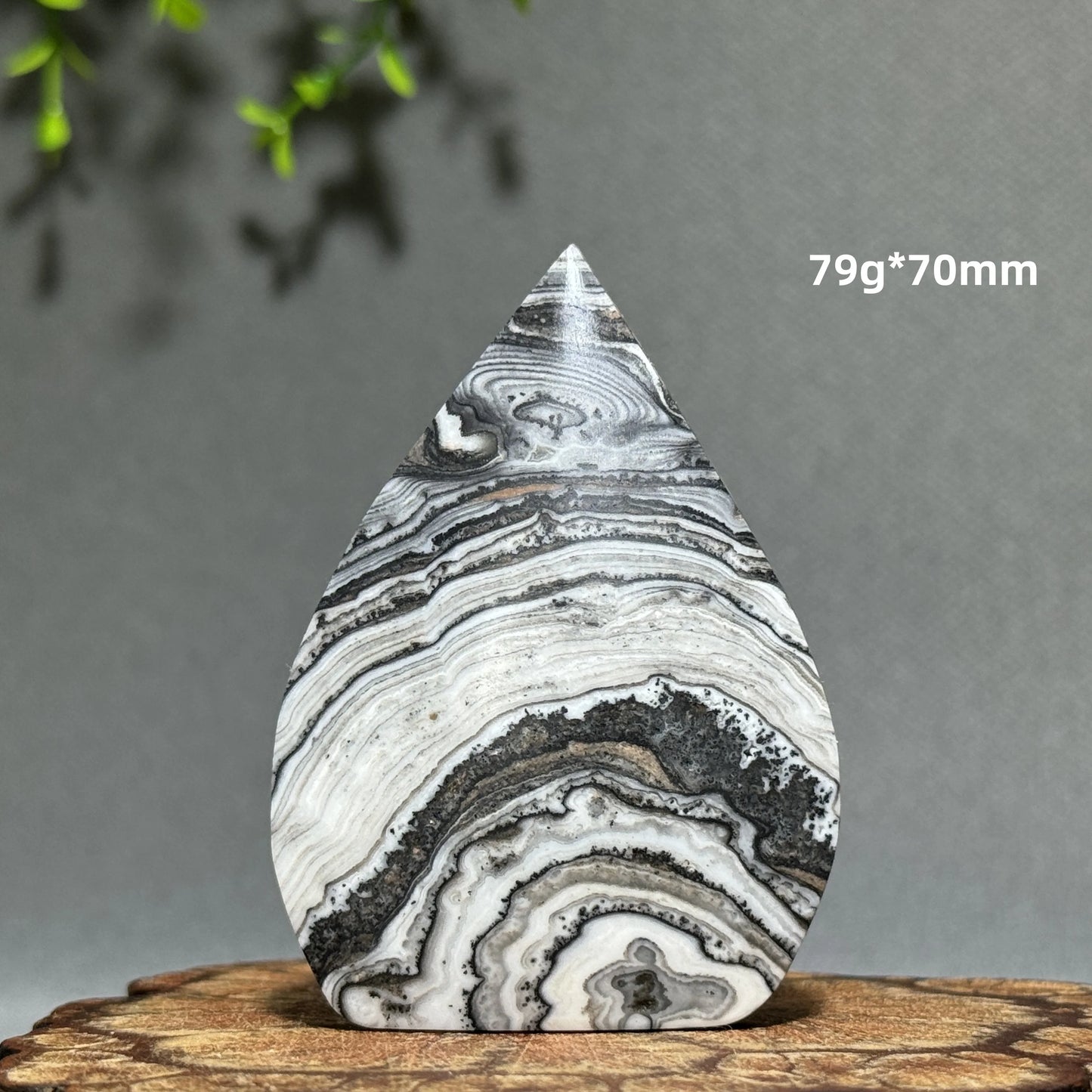 Grey Stripe Agate Torch-ToShay.org