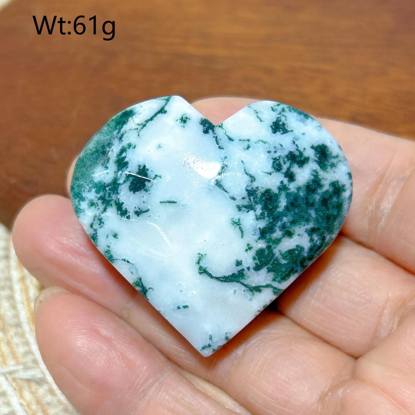 Green Moss Agate Heart-ToShay.org