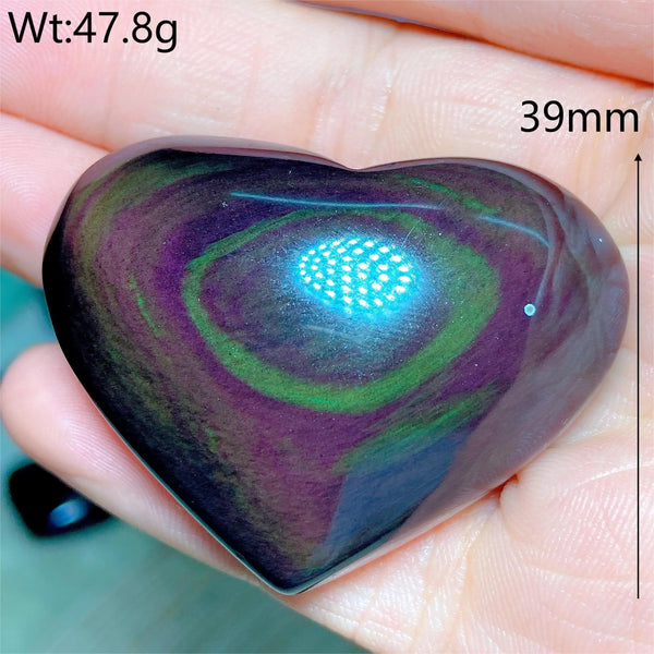Rainbow Obsidian Heart-ToShay.org