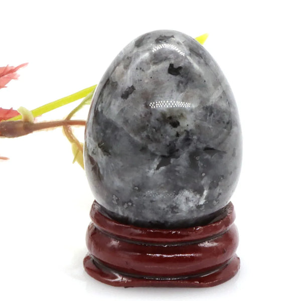 Grey Larvikite Labradorite Egg-ToShay.org