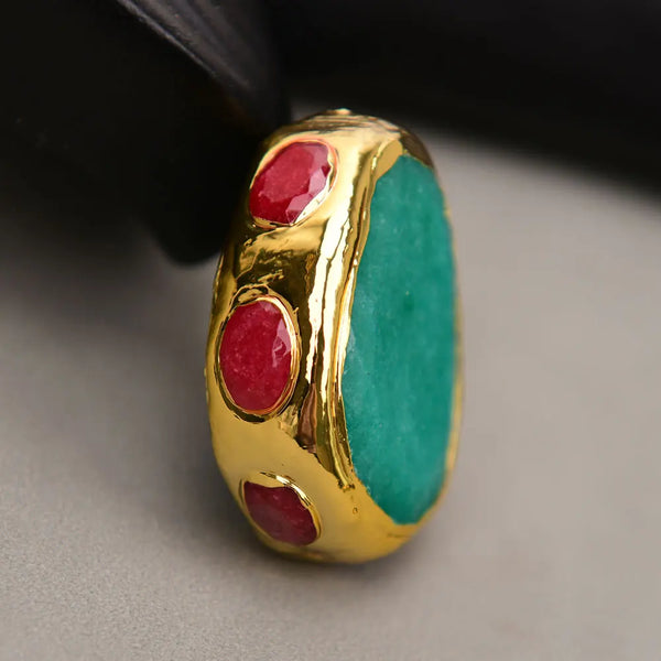 Green Aventurine Pave Beads-ToShay.org