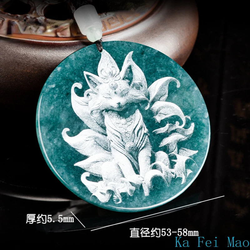 Blue Jadeite Pendant-ToShay.org