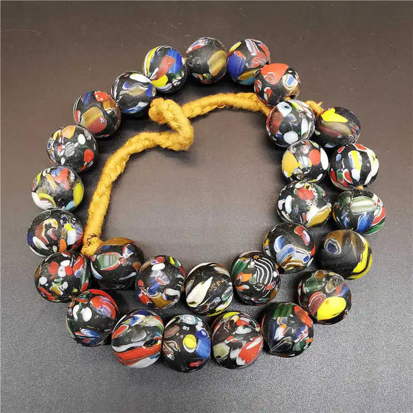 Rainbow Glass Bead Necklace-ToShay.org