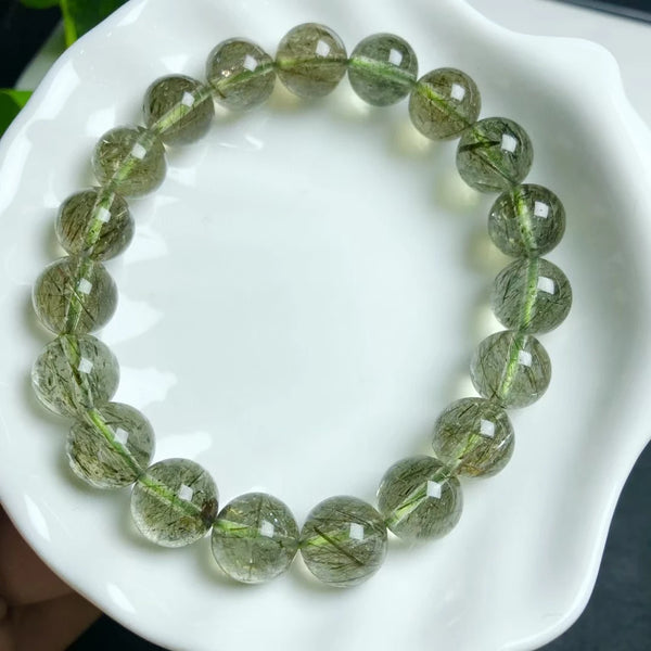 Green Rutilated Quartz Bracelet-ToShay.org
