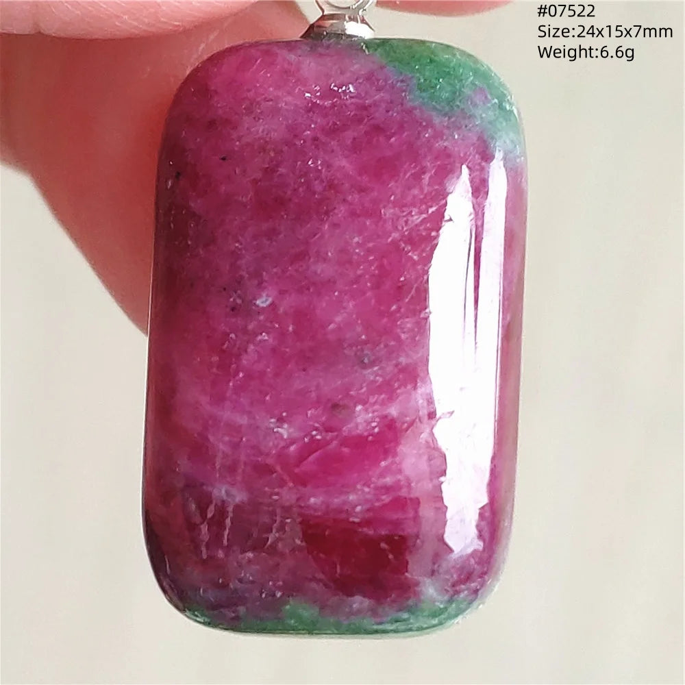 Red Ruby Zoisite Pendant-ToShay.org