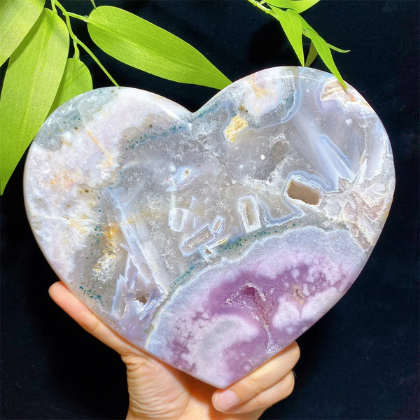 Pink Amethyst Heart-ToShay.org