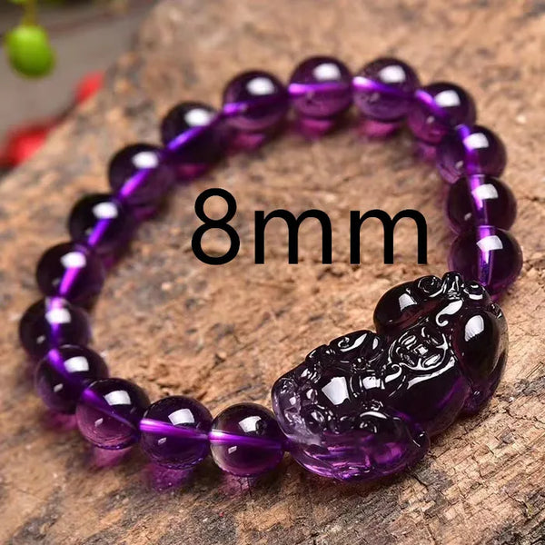 Purple Amethyst Pi Xiu Bead-ToShay.org