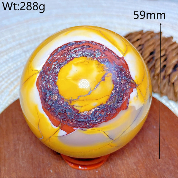 Yellow Mookaite Ball-ToShay.org