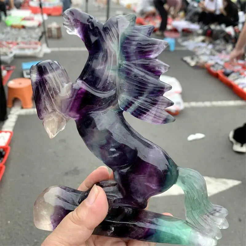 Rainbow Fluorite Horse-ToShay.org