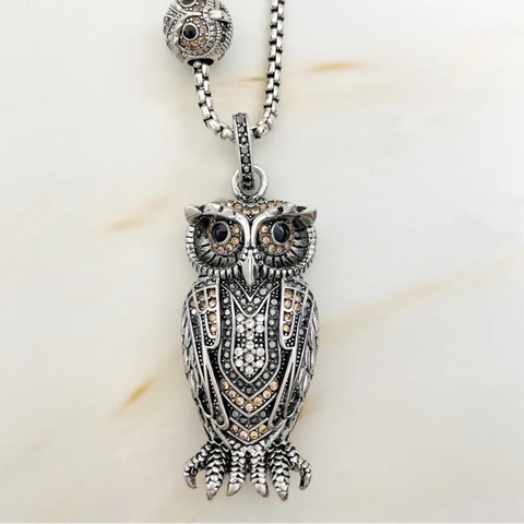 Silver Owl Pendant-ToShay.org