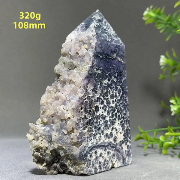 Purple Grape Agate Tower-ToShay.org