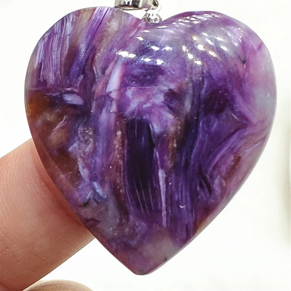 Purple Charoite Pendant-ToShay.org