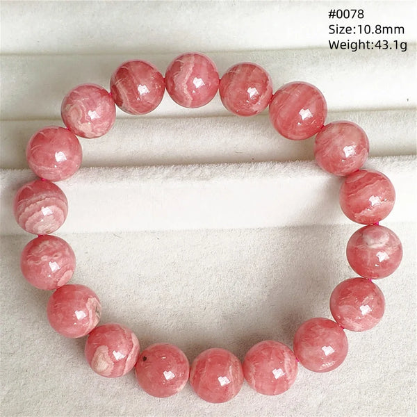 Red Rhodochrosite Bracelet-ToShay.org