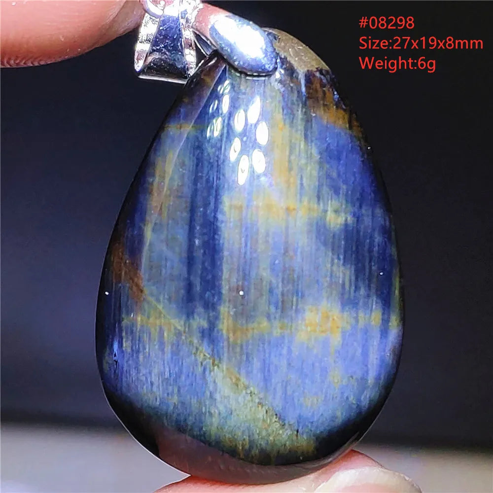 Blue Pietersite Chatoyant Pendant-ToShay.org