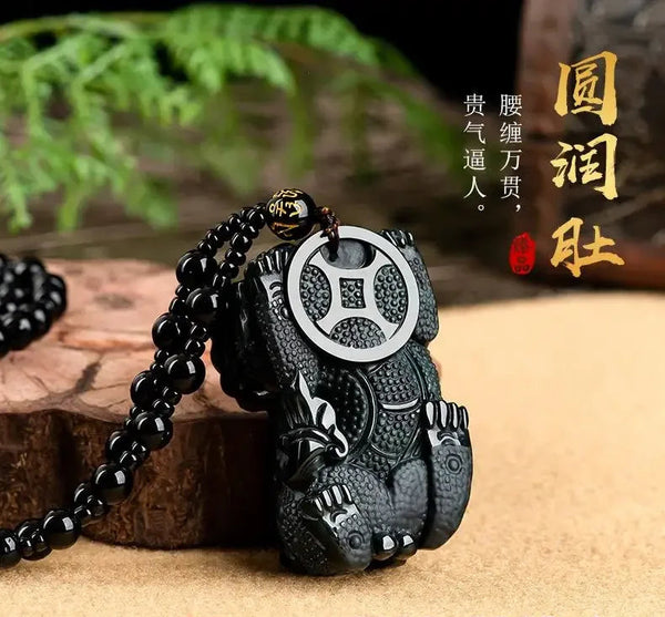 Black Jadeite Pixiu Pendant-ToShay.org