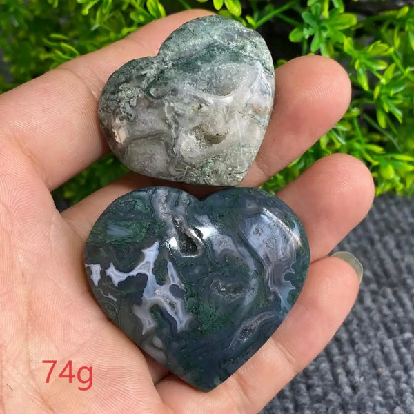 Green Moss Agate Heart-ToShay.org