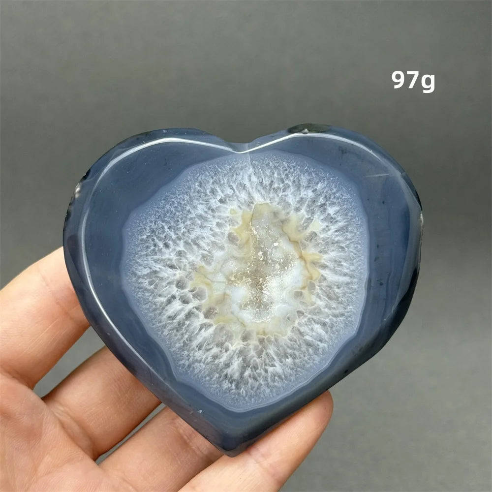 Grey Agate Geode Hearts-ToShay.org
