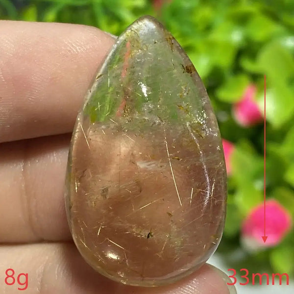 Gold Hair Rutilated Quartz Pendant-ToShay.org