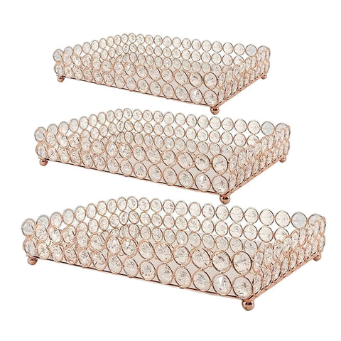 Crystal Bead Mirror Tray-ToShay.org