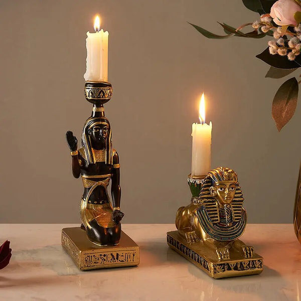 Egyptian Statue Candle Holders-ToShay.org
