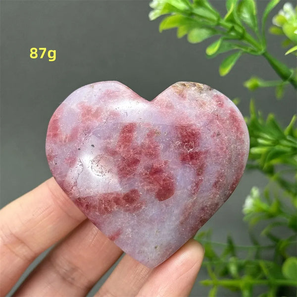 Pink Rose Rhodochrosite Heart-ToShay.org