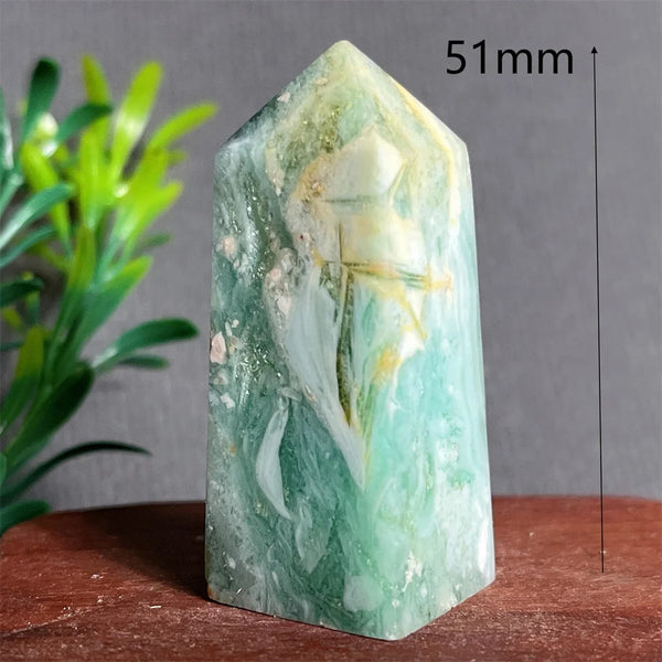 Green Jade Crystal Tower-ToShay.org