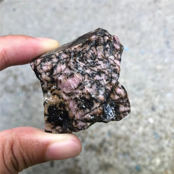 Pink Rhodonite Raw Stones-ToShay.org