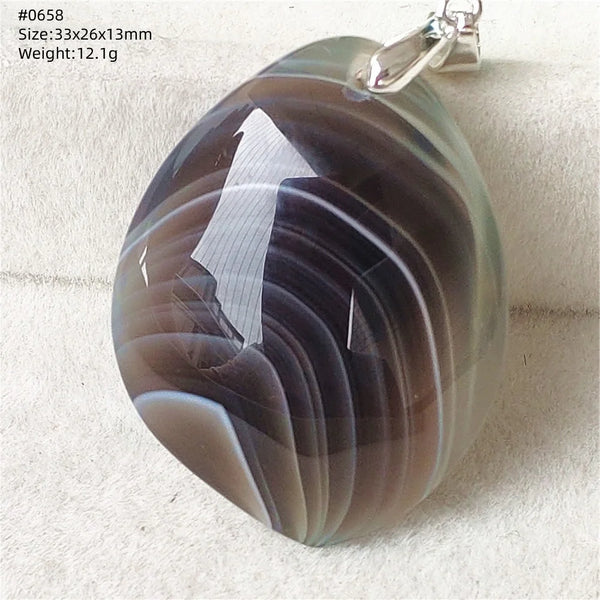 Grey Lace Agate Pendant-ToShay.org