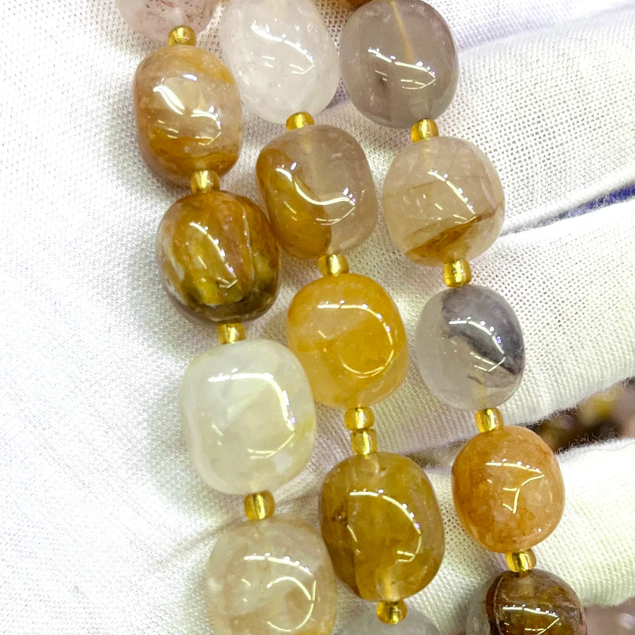 Yellow Gum Flower Beads-ToShay.org