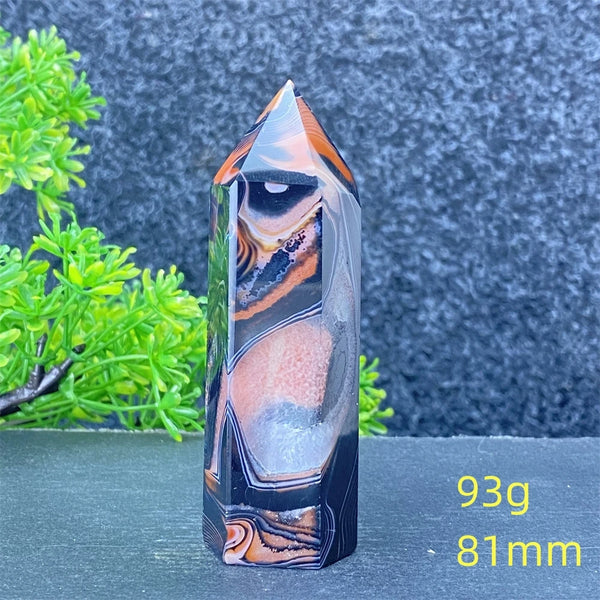 Black Red Striped Agate Point-ToShay.org