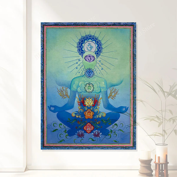 Chakra Meditation Tapestry-ToShay.org
