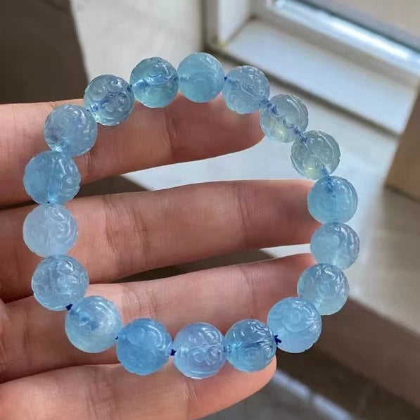 Blue Aquamarine Bracelet-ToShay.org