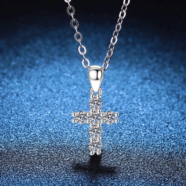 Gold Diamond Cross Necklace-ToShay.org